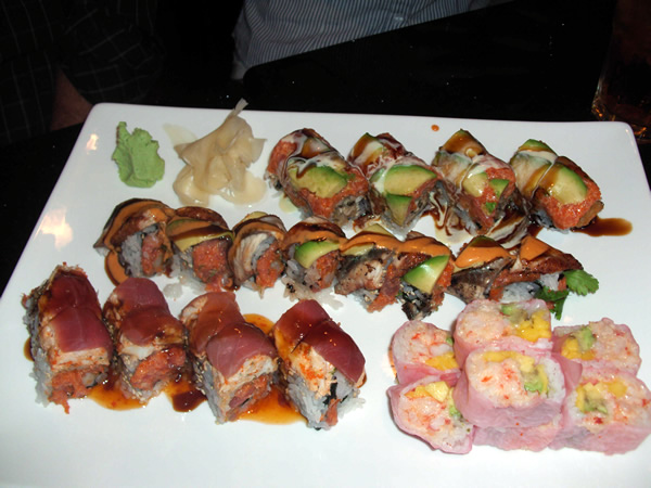 assorted sushi at Taki Sushi